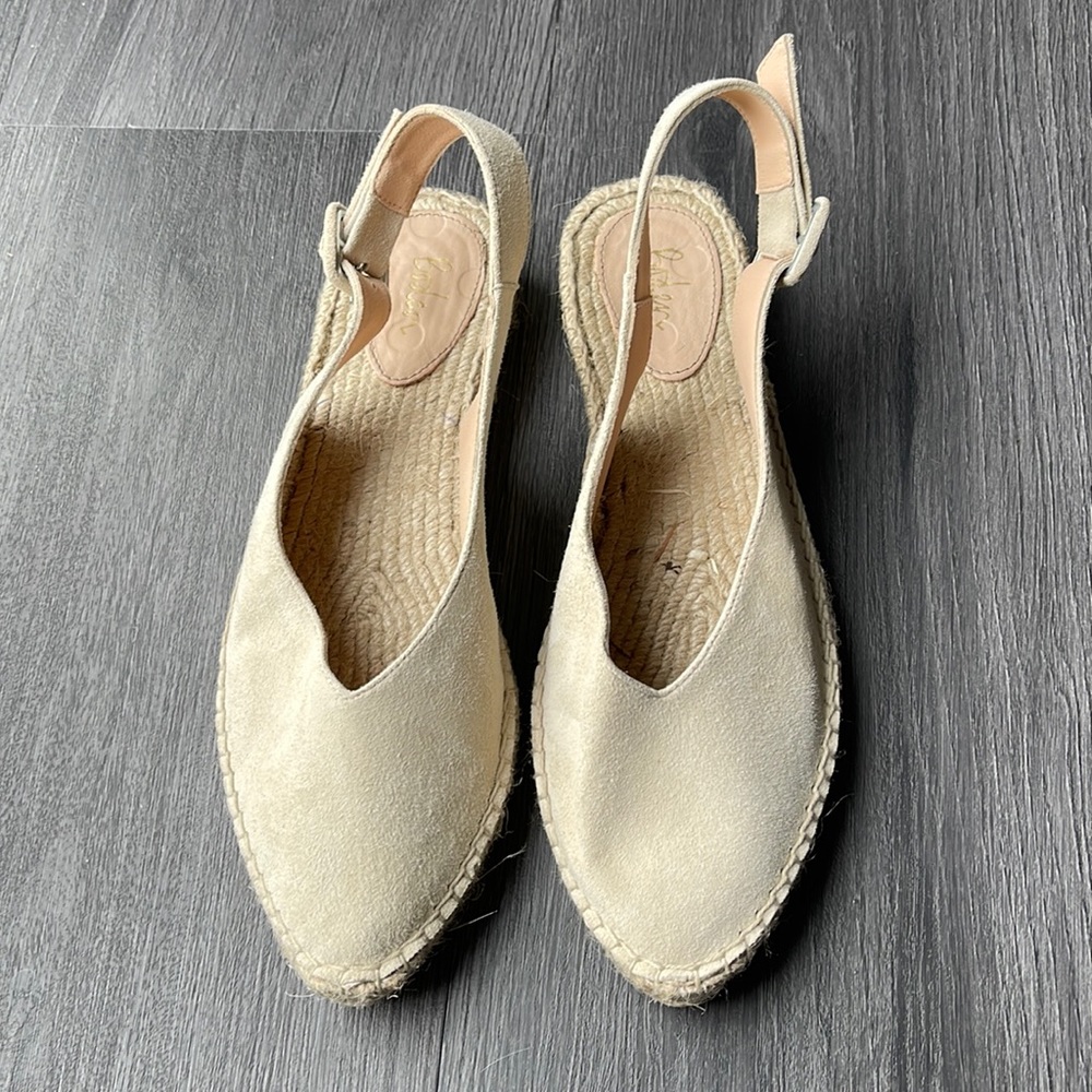 Boden flat beige espadrilles